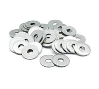 Hippo Hardware M6 (6mm X 30mm) Flat Penny Repair Mudguard Washers for Bolts and Screws A2 Stainless Steel (Pack of 20)