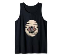 Hippo Head in Water African River Wildlife Tank Top