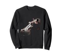 Hippo Head Wild Animal Africa Art Sweatshirt