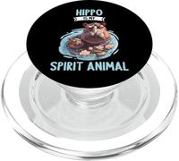 Hippo is my spirit animal. Hippos Hippo PopSockets PopGrip for MagSafe