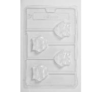 Hippo Lolly Chocolate Mould 4 Cavity x 5