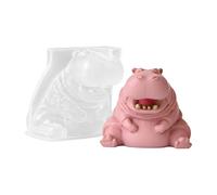 Hippo Mold Silicone - Casting Plaster | Cute Hippo Silicone Molds | for Crafts Arts Holiday Decoration Home Gypsum Concrete Cement