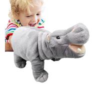 Hippo Plush - 15.75in Soft Stuffed Animal, Durable Cute Toy, Decorative Pluh Figure | Adorable Hippo Plush Is CrafteDoll For Kids Adults Bedroom Nursery Home Decor Gift Collection Collectibles