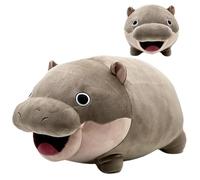 Hippo Plush Animal, Hippo Plush Toy - Cartoon Hippo Plush Doll, Room Decor Plush Pillow, Cute Soft Plush Animal