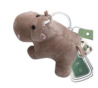 Hippo Plush Keychain | Adorable Mini Stuffed Animal Keyring for Bags & Backpacks | Soft Cute Hippopotamus Doll Pendant | Novelty Gift for Kids, Girls & Adults | Christmas, Birthday or School Bag Charm