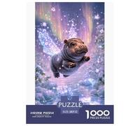 Hippo Puzzle Game 52x38cm/1000pcs, - Stress-relief And Educational, Creative Home Decoration, Great Gift for Teenagers