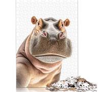 Hippo Selfie Puzzles 1000 Piece Wooden Puzzle for Adults And Teenager Educational Game for Adult Teenagers 300pcs (40x28cm)