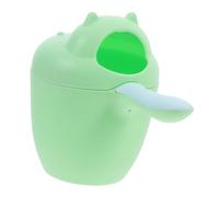 Hippo Shaped Baby Shampoo Rinse Cup PP Light Green Water Scoop | Cute Animal Form, Gentle Grip, Smooth Pour, for Newborn Care, Playful Everyday Use around Bath Time
