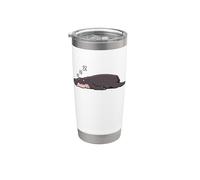 Hippo Sleeping Cute Pygmy Hippo Stainless Steel Insulated Tumbler