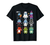 Hippo Spooky Ghost Boo-Jee Horror Pumpkin Hippo Halloween T-Shirt