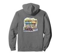 Hippo Standing in Front of Flower Shop: Tanzania Wildlife Design Pullover Hoodie