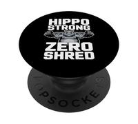 Hippo Strong Zero Shred Gym Powerlifting PopSockets Adhesive PopGrip