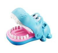 Hippo Tooth Game - ABS 15x10.5x11cm | Finger-biting Alligator Dentist Game | Biting Finger Toy Fun Interactive For Kids Family Party Challenge Hand Eye Coordination And Daily Play Entertainment Use