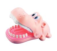 Hippo Tooth Game - ABS 15x10.5x11cm | Finger-biting Alligator Dentist Game | Biting Finger Toy Fun Interactive For Kids Family Party Challenge Hand Eye Coordination And Daily Play Entertainment Use