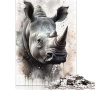 Hippo Wild Beauty Puzzle 500 Piece Adult Jigsaw Puzzle Puzzle for Adults Jigsaw Puzzles for Adults 500pcs (52x38cm)