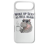 Hippo Woke Up Sexy As Hell Again Funny Coffee Case for iPhone Air