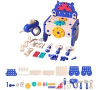 HippoAll inOneTool Hub DIY Montessori Tool Box Set, Diyative HippoAll inOneTool Hub DIY Montessori Tool Box Set, Montessori Hippo Tool Box Toy, Explore the Fun of Assembling (Blue62)
