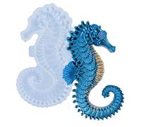 Hippocampus Resin Molds Silicone,Seahorse Animal Silicone Molds for Epoxy Resin DIY,Epoxy Mold for Epoxy Casting,for Wall Door Hanging Home Decor Cabinets Ornament Craft