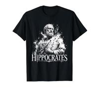 Hippocrates Ancient Greek Medicine Doctor Icon Value Graphic T-Shirt, Men, Black, M