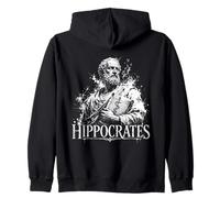 Hippocrates Ancient Greek Medicine Doctor Icon Zip Hoodie
