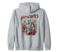 Hippocrates Ancient Greek Medicine Philosopher Zip Hoodie
