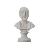 Hippocrates of Kos Father of Medicine Alabaster Statue Bust 5.9"