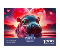 Hippopotamus, 1000-piece Jigsaw Puzzle, Enjoyable Challenge for Quiet Evenings, Perfect As A Thoughtful Gift, Suitable for Ages 12+, 70x50cm/1000pcs