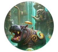 Hippopotamus 1000 Piece Jigsaw Puzzle For Adults Challenging Game Stress Relief Puzzle Exercise The Memory of The Brain for Adults And Kids, Age 12 Years Up 1000pcs (67.5x67.5cm)