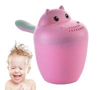Hippopotamus Bath Cup - Shampoo Rinse Cup for Kids, Soft Wash Bucket with Eye Protection, Fun Bath Fun for