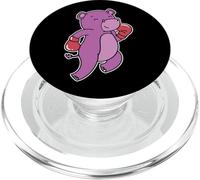 Hippopotamus does Boxing PopSockets PopGrip for MagSafe