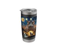 Hippopotamus Howling to The Moon Stainless Steel Insulated Tumbler