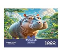 Hippopotamus Jigsaw Puzzles Puzzles for Adults Kids. 1000 Piece Great Gifts Challenge Toy Educational Games Home Decoration for Adults& Kids Age 14 Years Up 70x50cm/1000pcs