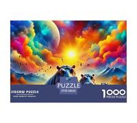 Hippopotamus Jigsaw Puzzles Puzzles for Adults Kids. 1000 Pieces Great Gifts Challenge Toy Educational Games Home Decoration for Adults& Kids Age 14 Years Up 38x26cm/1000pcs