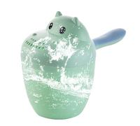 Hippopotamus Shampoo Rinse Cup, Multifunctional Lovely Cartoon Baby Washing Jug - Eye Protection, Convenient Shampooing for Children and Adults Bathing (Green)