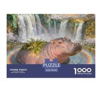 Hippopotamus1000 Piece Puzzle Puzzle Games Animals A Challenging Puzzle Gifts for Women And Men 70x50cm/1000pcs