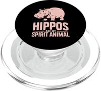 Hippos Are My Spirit Animal Pygmy Hippopotamus PopSockets PopGrip for MagSafe