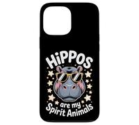Hippos Spirit Animals Funny Hippopotamus Case for iPhone 13 Pro Max
