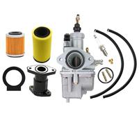 Hippotech 4BD-14101-00-00 Carburetor Replacement for Yamaha Timberwolf Moto 4 1992-2000 Carb Timberwolf 250 YFB250 YFB250FW YFB250FWL Engine with Intake Manifold Boot Air filter Kit
