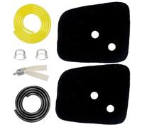 Hippotech 523013401 2 Packs Air Filter Fits for Compatible with Husqvarna 122HD45 122HD60 Replace Parts 574603901 with Fuel Line Primer Bulb Kit