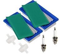 Hippotech 691643 Air Filter Cartridge & 492889 Pre Filter Replacements for Briggs Stratton 496077 4195 Fits John Deere AM34093 Replaces 176400 19B400 19E400 19F400 Engine with Spark Plug Kit