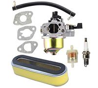 Hippotech Carburetor with Air Filter Replacement for Honda GXV120 GXV140 GXV160 Engine HR194 HR195 HR214 HRA214 HR215 HR216 HRA216 HRC216 Lawn Mower