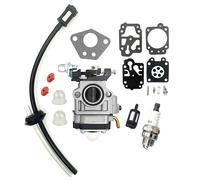 Hippotech Carburettor for 52cc 43cc 49cc Brushcutter with Carburettor Repair/Reconstruction Kit Spark Plug and Fuel Filter