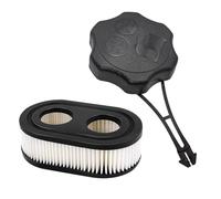Hippotech Lawn Mower Gas Cap, 594061 Fuel Tank Cap & 593260 Air Filter Replacement for Briggs Stratton 725EXi 675EXi Series Engine