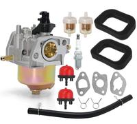 Hippotech RS100 Carburetor for Mountfield HP414 HP164 M411PD SP164 SP414 Lawn Mower Engine Carb with rs100 Lawnmower Air Filter Fuel Filter Primer Bulb Tune up Kit