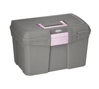 Norton Unisex Adult 700004 Tack Box - Grey/Pink, 40 x 27.5 x 24.5 cm