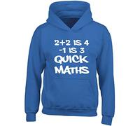 Hippowarehouse 2+2 is 4-1 is 3 Quick Maths Viral Grime Kids Children's Unisex Hoodie Hooded top Royal