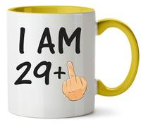 Hippowarehouse 30th Birthday Gift Funny Joke Add Any Number Happy Birthday Printed Mug Various Colour Options Ceramic Cup Kitchenware 11oz