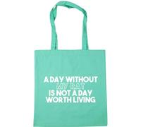 Hippowarehouse A Day Without My Rat Is Not a Day Worth Living Tote Shopping Gym Beach Bag 42cm x38cm, 10 litres