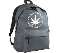 HippoWarehouse a Friend with Weed is a Friend Indeed Backpack ruck Sack Dimensions: 31 x 42 x 21 cm Capacity: 18 litres