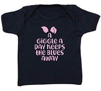 Hippowarehouse A Giggle a Day Keeps The Blues Away Baby Unisex t-Shirt Short Sleeve